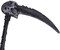 Grim Reaper Skeleton Scythe Sickle Weapon Prop Halloween Costumes Accessory